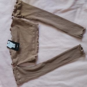 Fashion nova crop top pants set